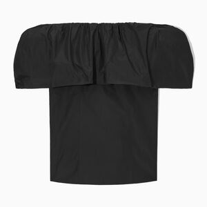 COS Elegant Black Off-Shoulder Top